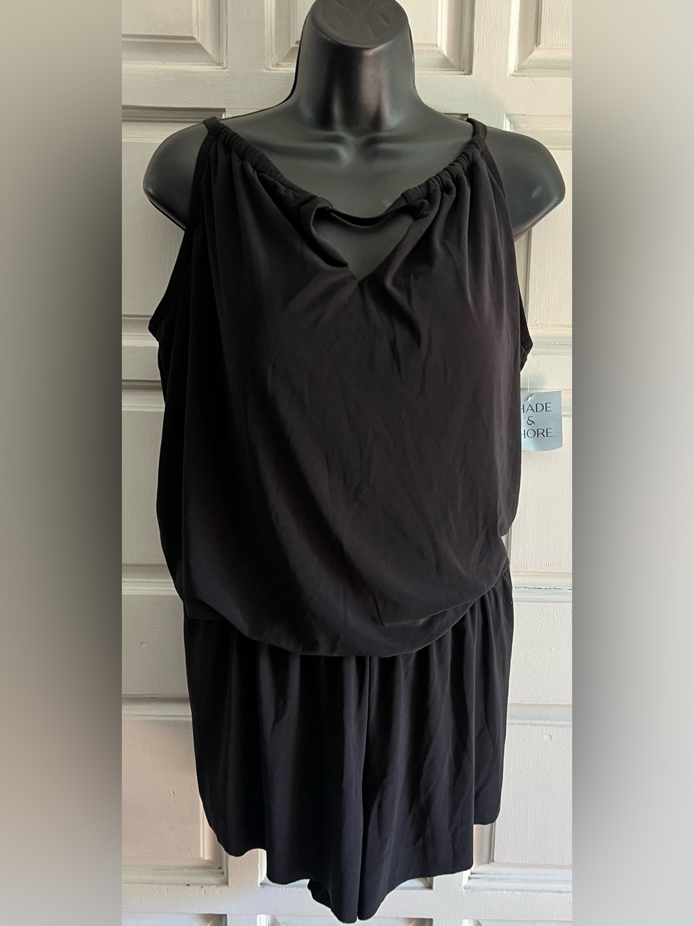 Shade & Shore Black One-Piece Swim Romper - Picture 3 of 3